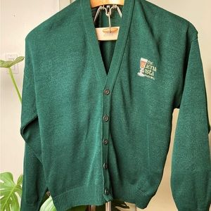 Edward size XL forest green cardigan
